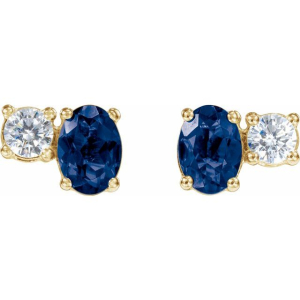 Tariana Blue Sapphire Yellow Gold 