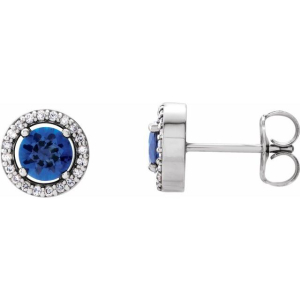 Hopie Blue Sapphire Rose Gold 4 Prong Set 