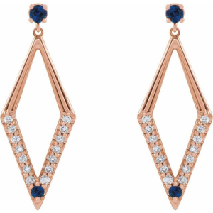 Truvy Blue Sapphire Rose Gold 