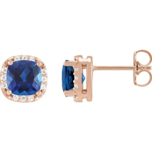 Taisiya Blue Sapphire Rose Gold 