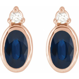 Tijah Blue Sapphire Rose Gold 