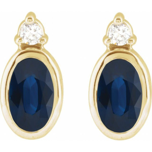 Tijah Blue Sapphire Yellow Gold 