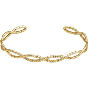 Sharoon Yellow Gold Diamond Bangle Bracelet