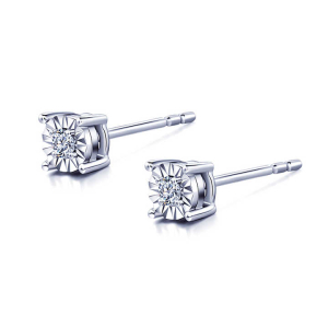 Janiya Natural 4 Prong Studs Diamond Earrings