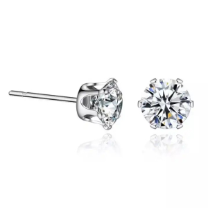 Jazmyn Natural 6 Prong Studs Diamond Earrings