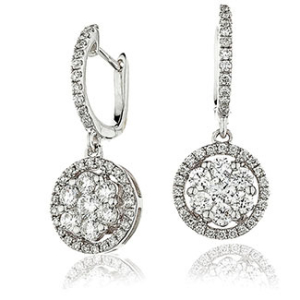 Lilliella Natural Prong Set Drop Diamond Earrings