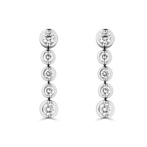 Kindall 0.50 Carat Round cut Prong Set  Designer Diamond Earrings