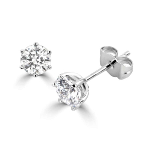 Jolee Natural 6 Prong Studs Diamond Earrings