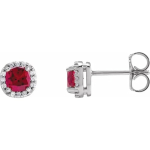 Harvine Natural Ruby 4 Prong Set 