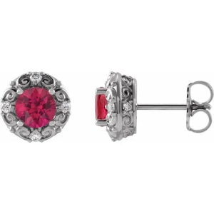 Hedheue Natural Ruby 4 Prong Set 