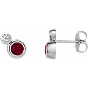 Hea Natural Ruby Bezel Set 