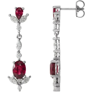 Heleanor Natural Ruby 4 Prong Set 