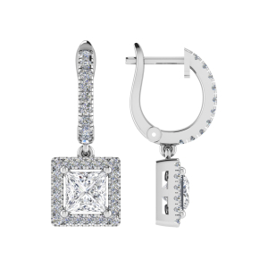 Lisajo Natural 4 Prong Set Drop Diamond Earrings