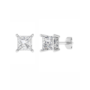 Jaliyah 0.10 - 3.00 Carat Natural Princess cut 4 Prong  Studs Diamond Earrings