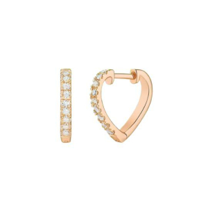 Aireen Lab-Created Rose Gold Claw Set  Cluster Diamond Earrings