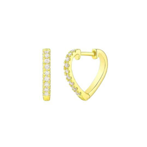 Aireen Lab-Created Yellow Gold Claw Set  Cluster Diamond Earrings