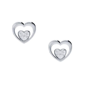 Lidiya Lab-Created Platinum Bezel Set Studs Diamond Earrings