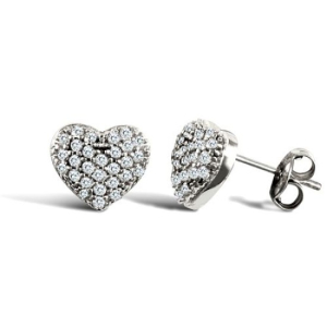 Aldrina Lab-Created Pave Set Cluster Diamond Earrings