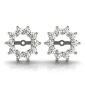 Rylee Lab-Created Round cut Ear Jackets & Climbers Diamond Earrings