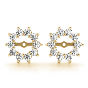 Rylee Lab-Created Yellow Gold Ear Jackets & Climbers Diamond Earrings