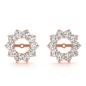 Rylee Lab-Created Rose Gold Ear Jackets & Climbers Diamond Earrings