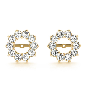 Rylee Lab-Created Yellow Gold Ear Jackets & Climbers Diamond Earrings