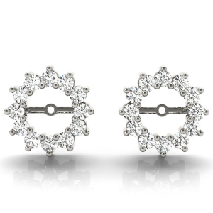 Rosie Lab-Created Round cut Ear Jackets & Climbers Diamond Earrings