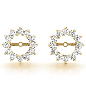 Rosie Lab-Created Yellow Gold Ear Jackets & Climbers Diamond Earrings