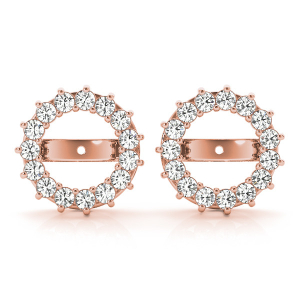 Codie Lab-Created Rose Gold Ear Jackets & Climbers Diamond Earrings