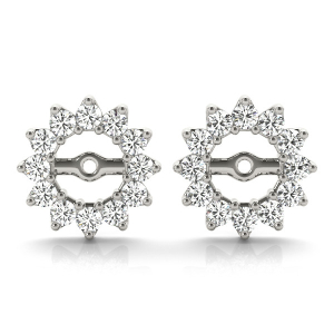 Brodie Lab-Created Round cut Ear Jackets & Climbers Diamond Earrings