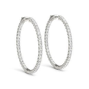 Lexi Natural Round cut  For Women Diamond Earrings