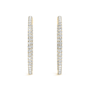 Lexi Natural Yellow Gold For Women Diamond Earrings