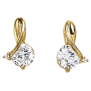 Elnora Natural Silver Diamond Designer Earrings