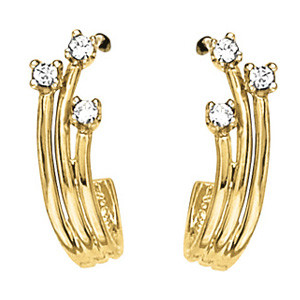 Faten Natural Silver Diamond Designer Earrings