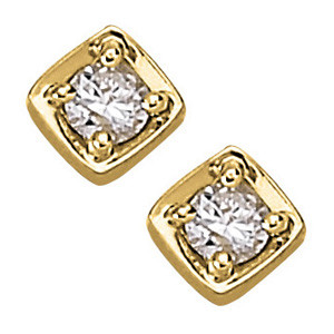 Elektra Natural Diamond Rose Gold Studs Earrings