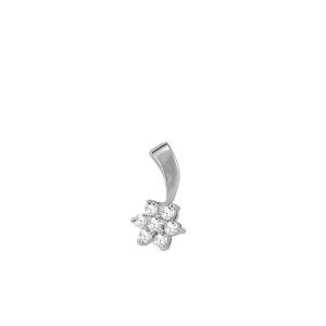 Faina Natural Silver Diamond Designer Earrings