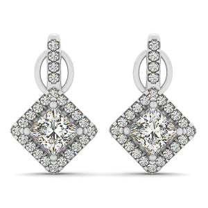 Esin Natural Rose Gold Diamond Designer Earrings