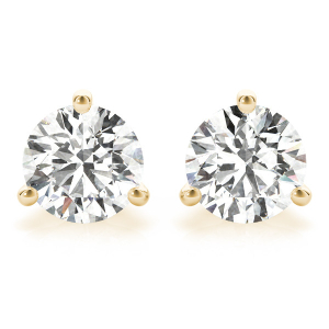 Elivia Natural Diamond Yellow Gold Studs Earrings