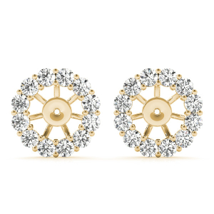 Greta Natural Diamond Yellow Gold Ear Jackets & Climbers