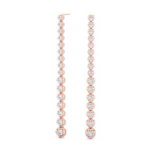 Linden Lab-Created Rose Gold Designer Diamond Earrings