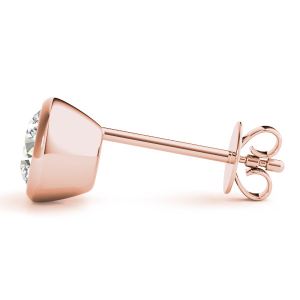 Esma Natural Diamond Rose Gold Studs Earrings