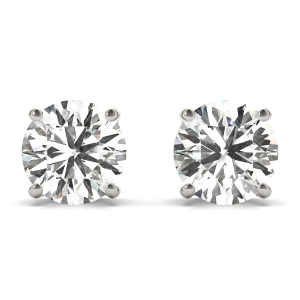 Emeli 0.10 - 3.00 Carat Natural Diamond Round cut Studs Earrings