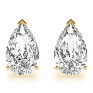 Eda Natural Diamond Yellow Gold Studs Earrings