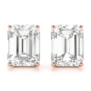 Erina Natural Diamond Rose Gold Studs Earrings