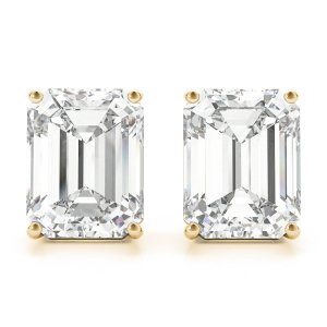 Erina Natural Diamond Yellow Gold Studs Earrings