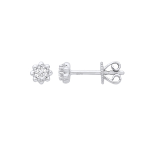 Rosella Natural Round cut Studs Diamond Earrings