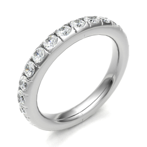 Elesa Lab-Created Platinum Bezel Eternity Diamond Rings