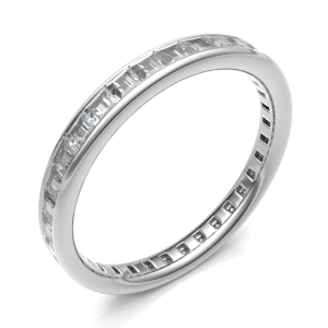 Eabae Lab-Created Channel Set Eternity Diamond Ring