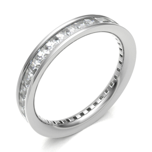 Eadgyfu Lab-Created Channel Set Eternity Diamond Ring