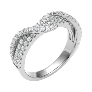 Earlene Lab-Created Rose Gold Prong Eternity Diamond Ring